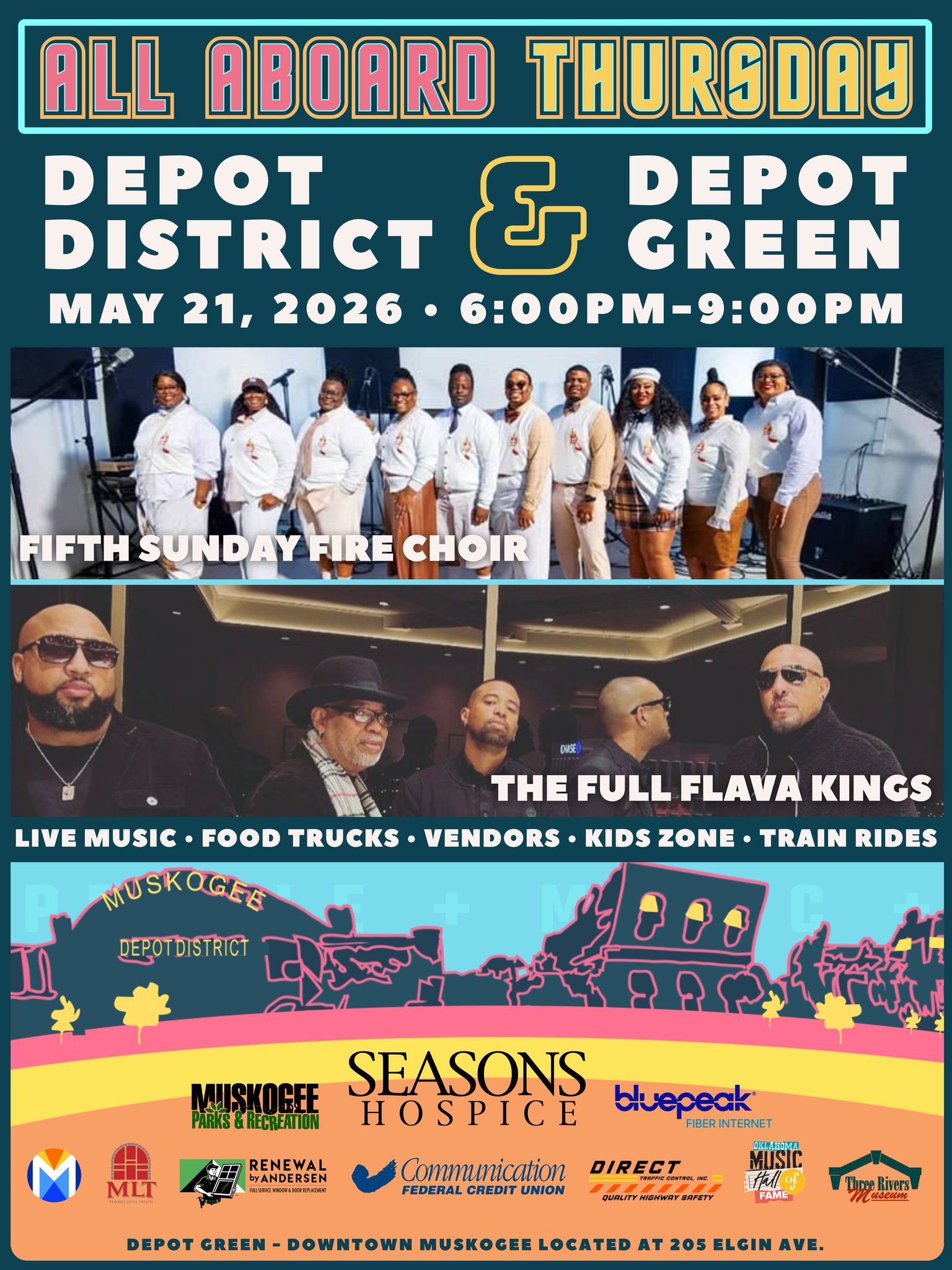 All Aboard Thursday! Featuring Fifth Sunday Fire Choir and The Full Flava Kings