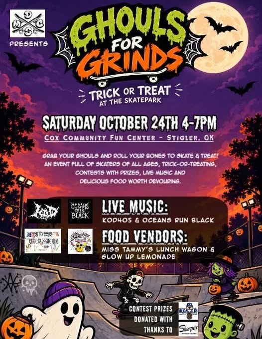 Grinds & Ghouls Trick or Treat at the Skatepark