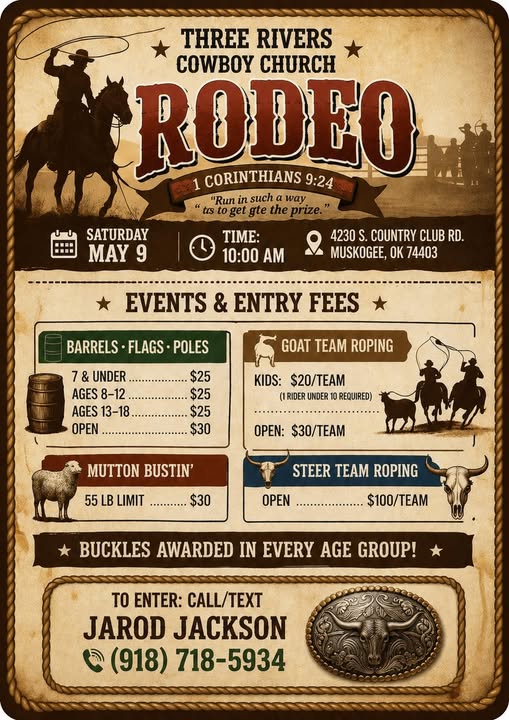 Three Rivers Cowboy Church Rodeo