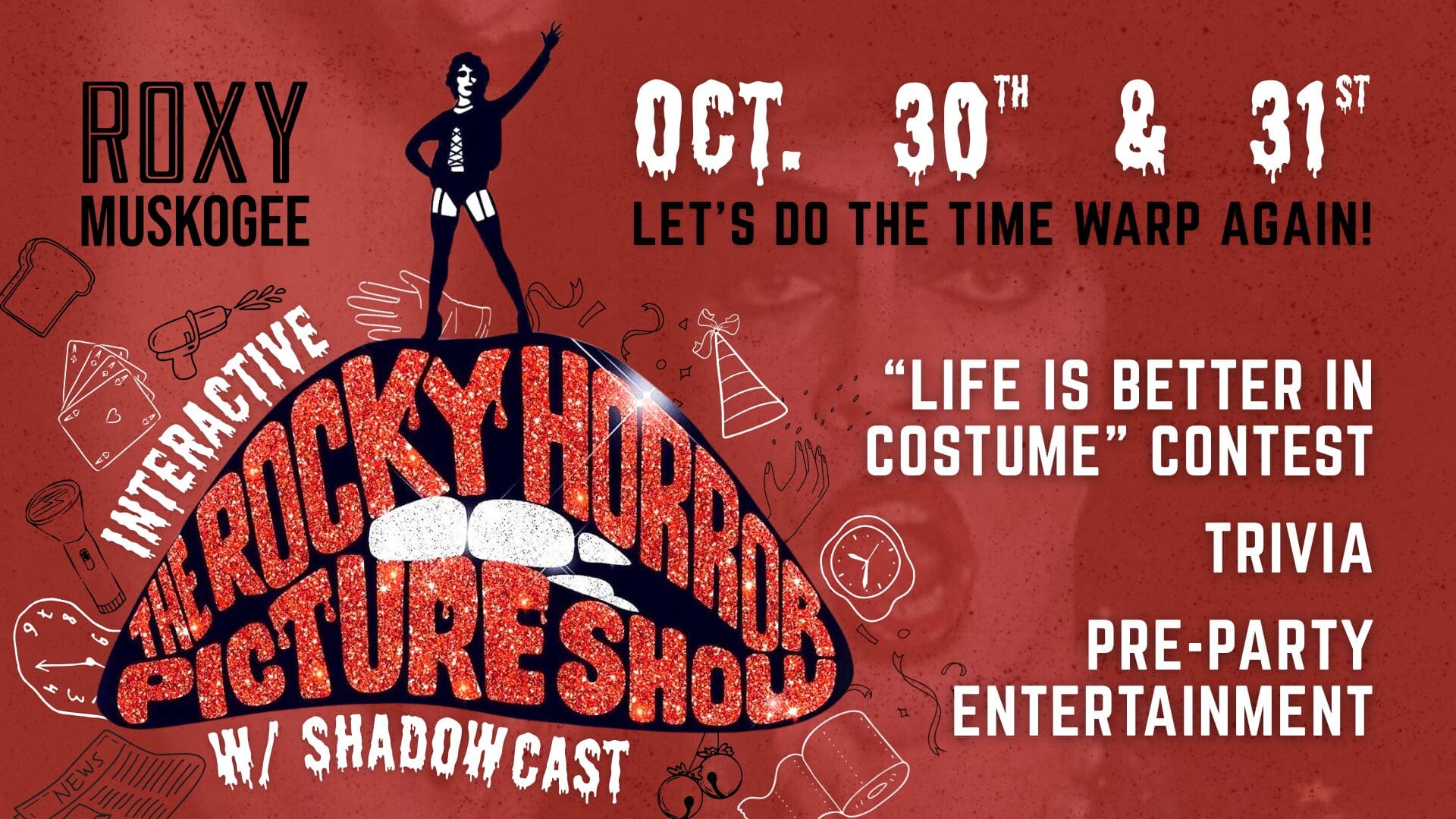 October Horror Movie Series & Rocky Horror Picture Show Shadow-cast