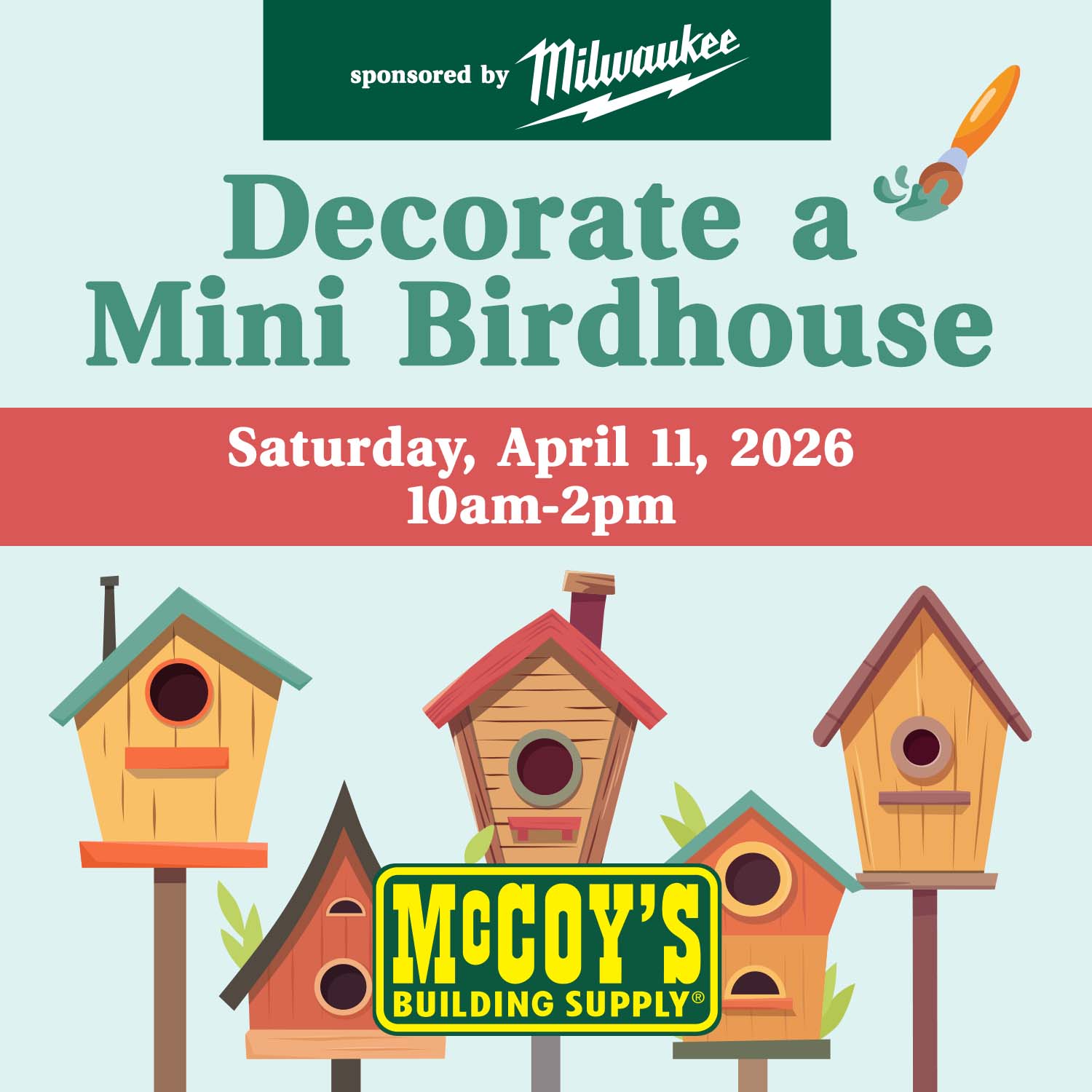 Kids' Mini Birdhouse Painting