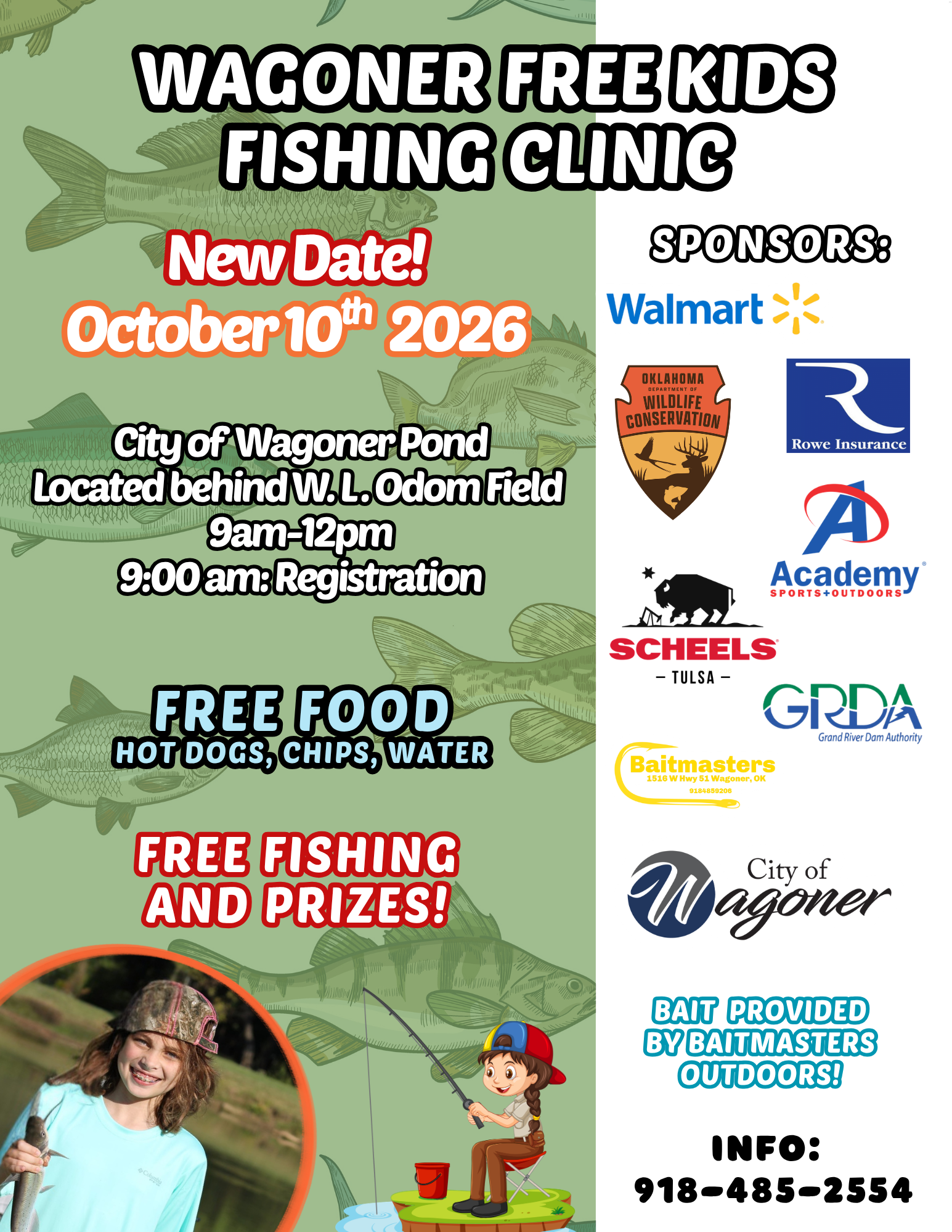 Wagoner Free Kids Fishing Clinic