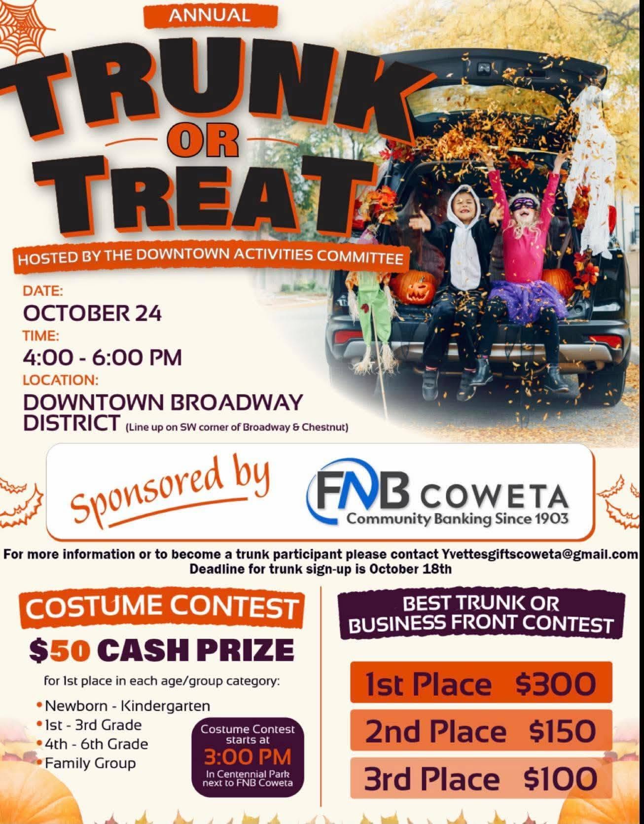 Annual Trunk or Treat - Downtown Coweta
