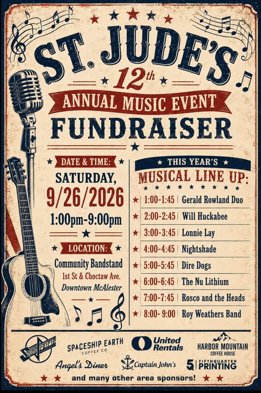 St. Jude's 12th Annual Music Event Fundraiser
